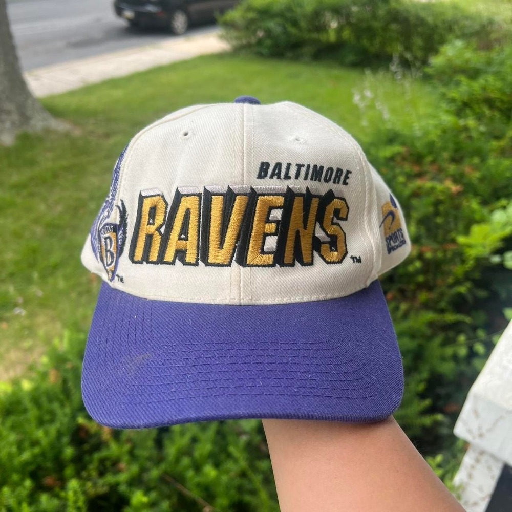 1990s Sports Specialist Baltimore Ravens Lazer SnapBack Hat